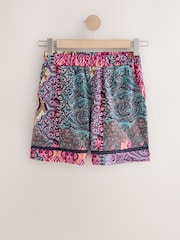 Multi Paisley Jersey Summer Shorts - Image 6 of 8