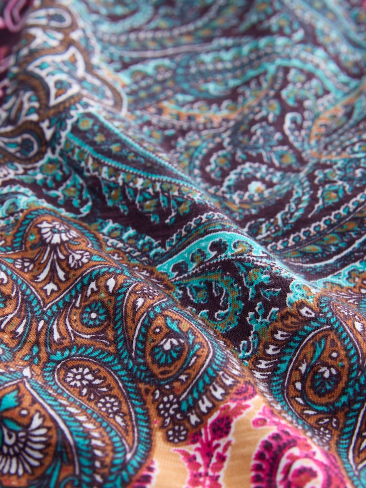 Multi Paisley Jersey Summer Shorts - Image 8 of 8