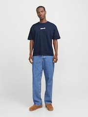JACK & JONES Seoul Graphic Print Back 100% Cotton T-Shirt - Image 4 of 8