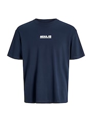JACK & JONES Seoul Graphic Print Back 100% Cotton T-Shirt - Image 6 of 8