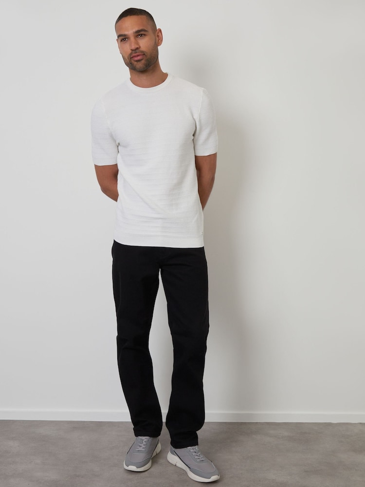 Кремовий - Threadbare Textured Knitted футболки - Image 3 of 4