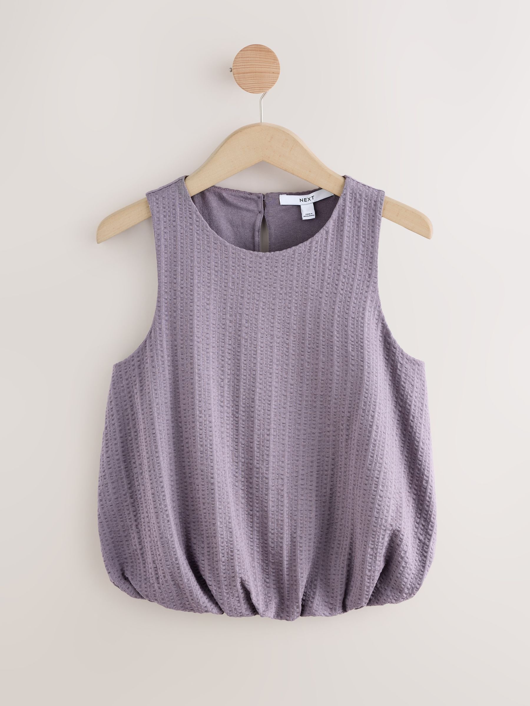 Buy Lilac Purple Sleeveless Bubble Hem Top from Next USA