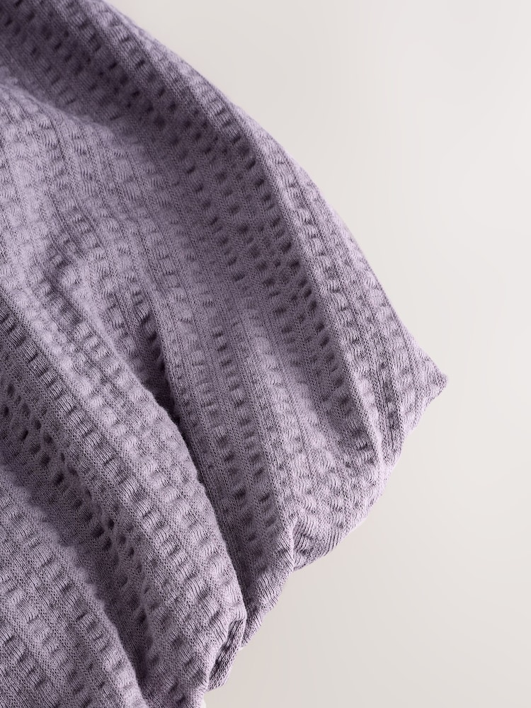 Lilac Purple Sleeveless Bubble Hem Top - Image 8 of 8