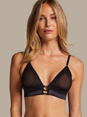 Hunkemöller Mesh Essentials Black Bralette - Image 1 of 5
