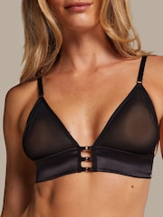 Hunkemöller Mesh Essentials Black Bralette - Image 2 of 5