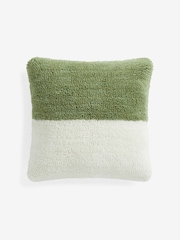 MADE.COM Green Lori Tufted Berber Cushion - Image 1 of 1
