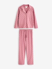 Pink 100% Cotton Gillian Pyjamas - Image 1 of 3