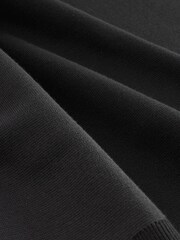 Preto - Slim Fit Quarter Zip Neck Jumper - Imagem 2 de 4