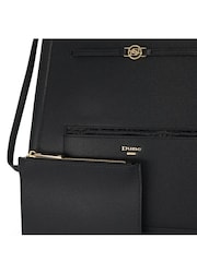Dune London Black Dartmouth Double Zip Smart Backpack - Image 4 of 5