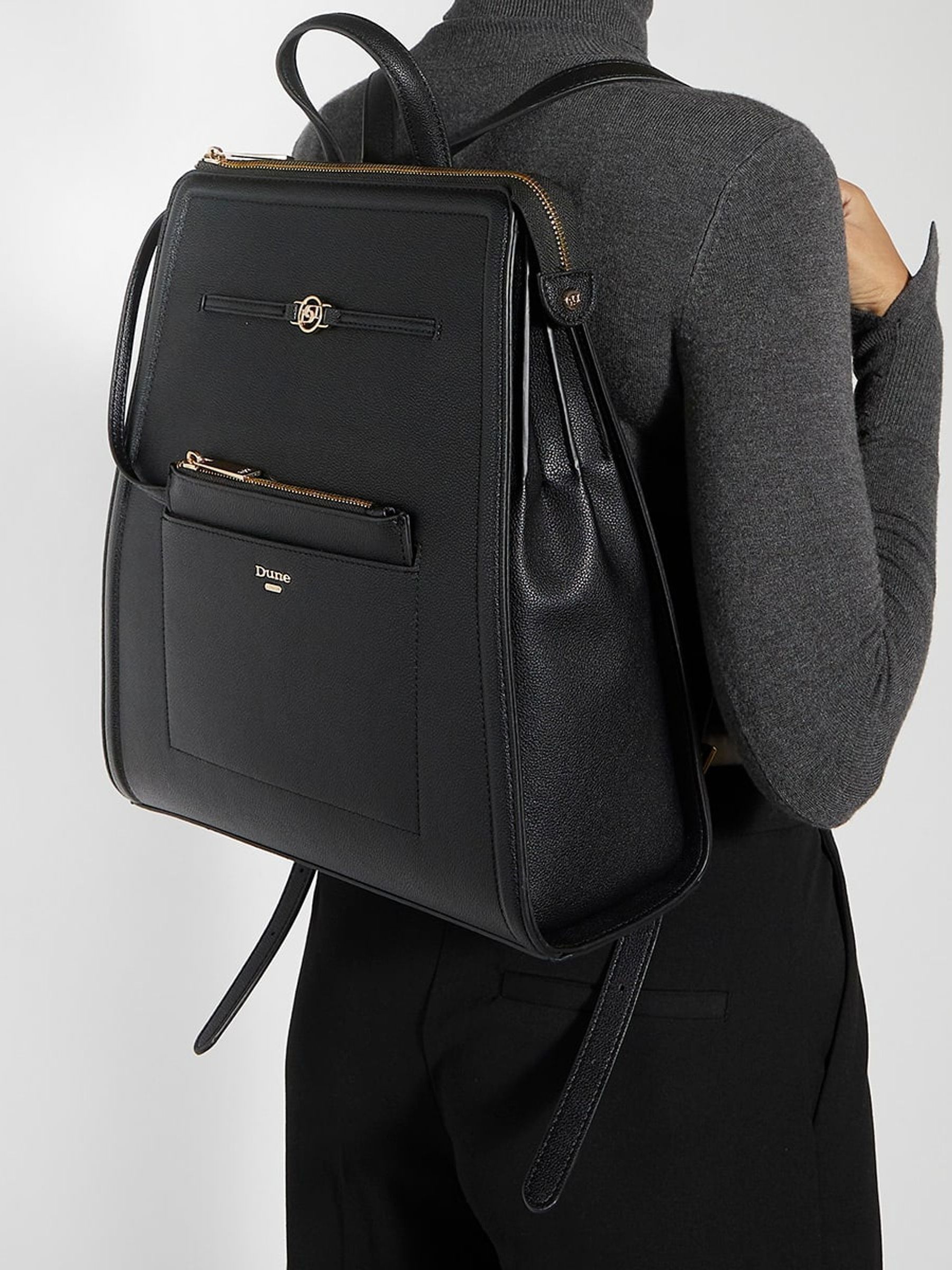 Dune London Dartmouth Double Zip Smart Backpack