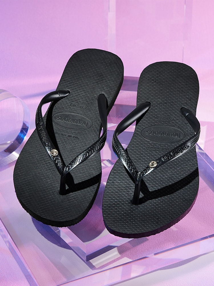 Czarny - Havaianas Slim Crystal SW II Sandals - Image 4 of 5