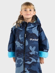 dryrobe Blue Advance Kids Long Sleeve Changing Robe - Image 1 of 11