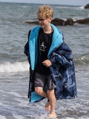 dryrobe Blue Advance Kids Long Sleeve Changing Robe - Image 2 of 11