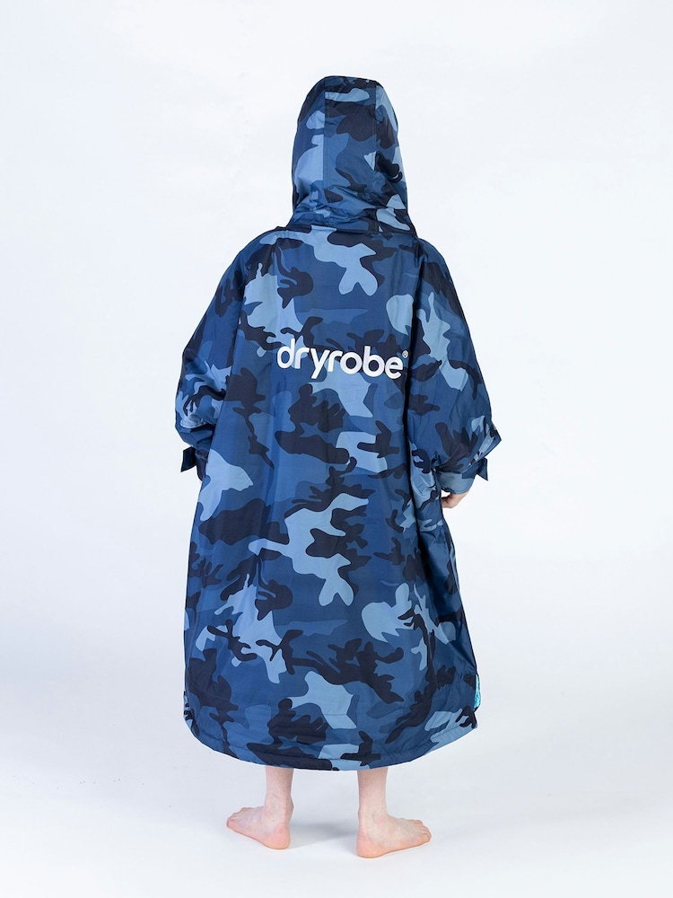 dryrobe Blue Advance Kids Long Sleeve Changing Robe - Image 3 of 11