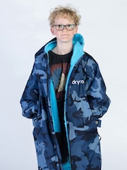 dryrobe Blue Advance Kids Long Sleeve Changing Robe - Image 4 of 11