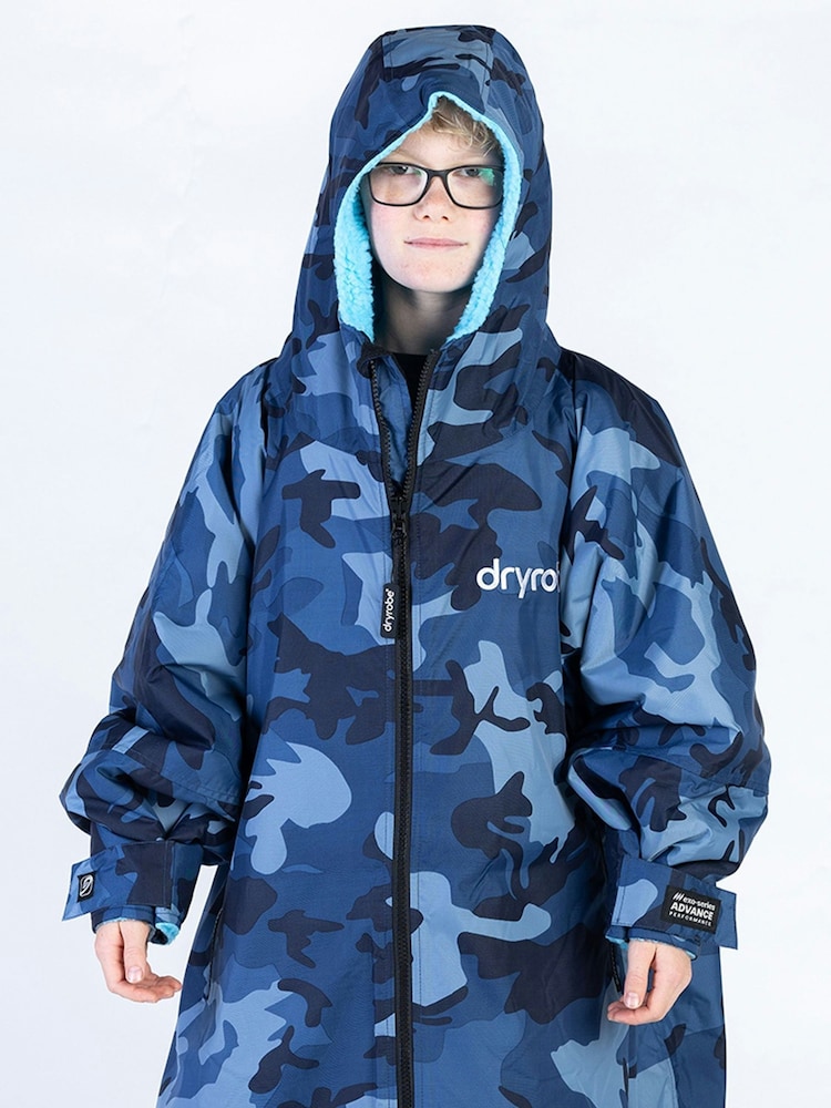 dryrobe Blue Advance Kids Long Sleeve Changing Robe - Image 7 of 11