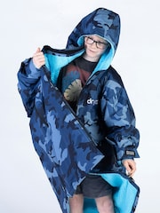 dryrobe Blue Advance Kids Long Sleeve Changing Robe - Image 8 of 11