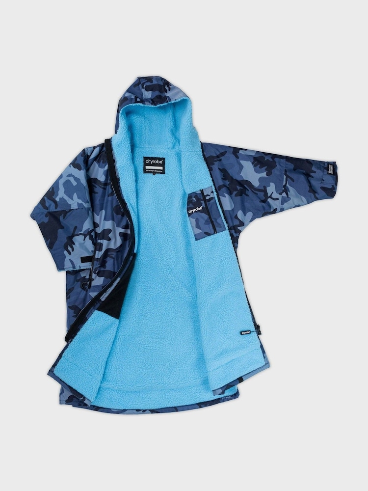dryrobe Blue Advance Kids Long Sleeve Changing Robe - Image 9 of 11