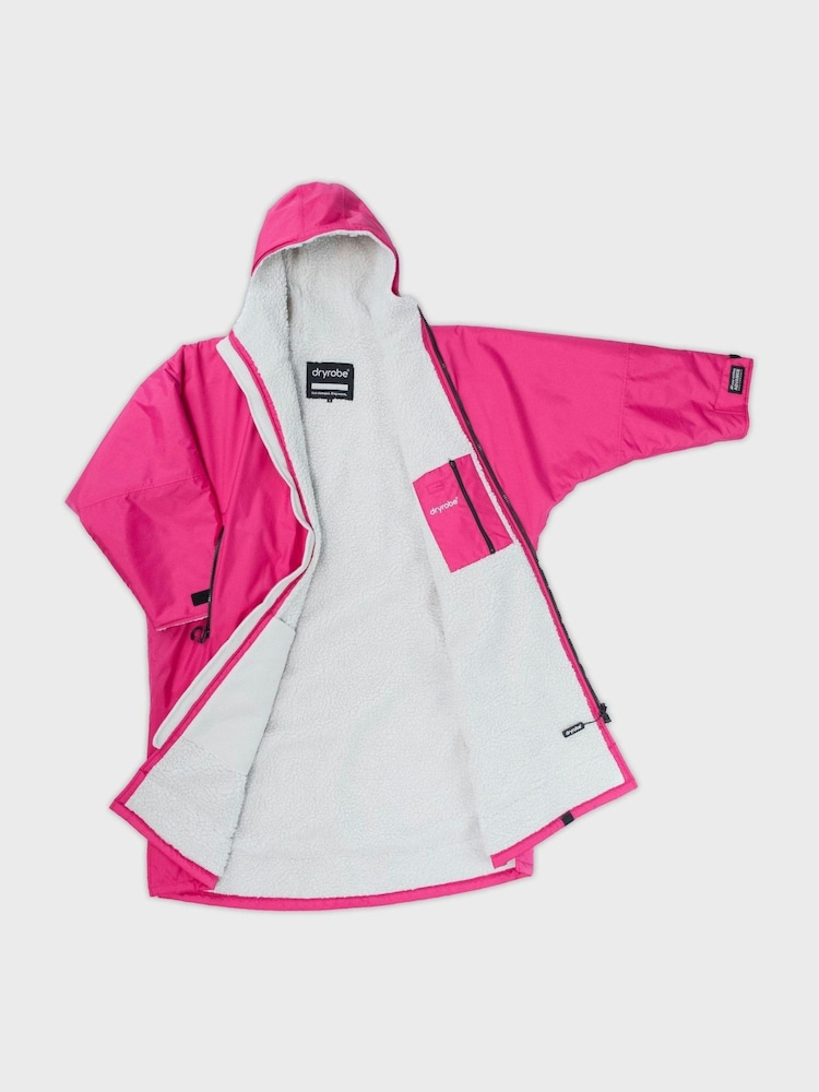 dryrobe Pink Advance Adult Long Sleeve Changing Robe - Image 10 of 13
