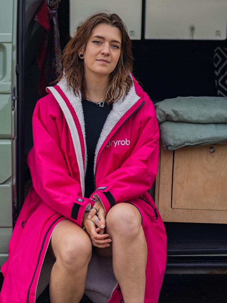dryrobe Pink Advance Adult Long Sleeve Changing Robe - Image 2 of 13