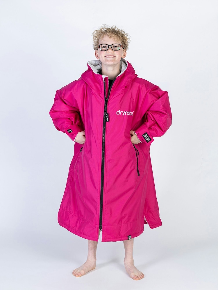 dryrobe Pink Advance Adult Long Sleeve Changing Robe - Image 4 of 13