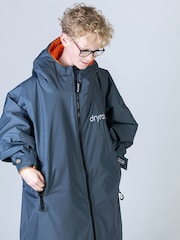 Gris foncé/orange - manteaux de rechange à manches longues pour adultes dryrobe - Image 12 de 17