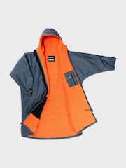 Gris foncé/orange - manteaux de rechange à manches longues pour adultes dryrobe - Image 14 de 17