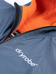 Gris foncé/orange - manteaux de rechange à manches longues pour adultes dryrobe - Image 16 de 17