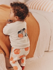 Kürbisprint - Baby Halloween Sweat Top and Joggers Set (0mths-3yrs) - Bild 2 von 9