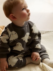 Mono Ghost - Baby Halloween Sweat Top and Joggers Set (0mths-3yrs) - Bild 1 von 4