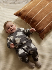 Mono Ghost - Baby Halloween Sweat Top and Joggers Set (0mths-3yrs) - Bild 2 von 4