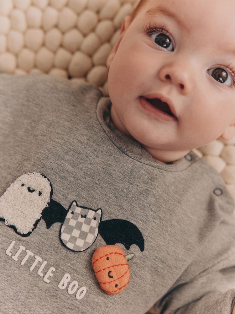 Schwarz/Weiß/Figur - Baby Halloween Top/Leggings Set (0mths-2yrs) - Bild 2 von 13