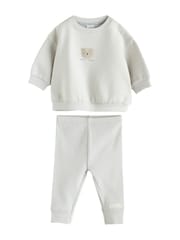 دب رمادي - Sweat Hoodie and Leggings Baby Set (0mths-2yrs) - صورة 2 من 11