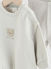 دب رمادي - Sweat Hoodie and Leggings Baby Set (0mths-2yrs) - صورة 8 من 11