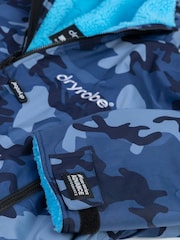 Синий - Халат для переодевания с длинными рукавами для взрослых dryrobe Advance - Изображение 10 из 13