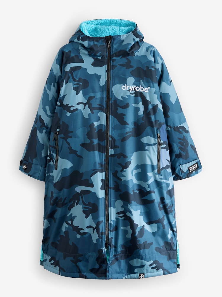 dryrobe Blue Advance Adult Long Sleeve Changing Robe - Image 11 of 13