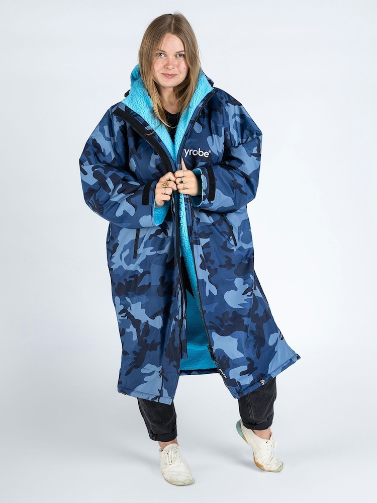 dryrobe Blue Advance Adult Long Sleeve Changing Robe - Image 8 of 13