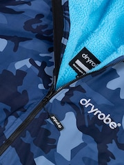Синий - Халат для переодевания с длинными рукавами для взрослых dryrobe Advance - Изображение 9 из 13