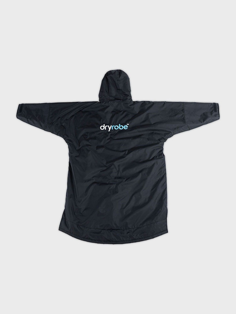 dryrobe Black Advance Adult Long Sleeve Changing Robe - Image 12 of 14