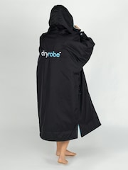 Черный - Халат для переодевания с длинными рукавами для взрослых dryrobe Advance - Изображение 6 из 14
