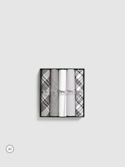 Rodd & Gunn Grey Gunner Handkerchiefs 5 Pack - Image 2 of 2
