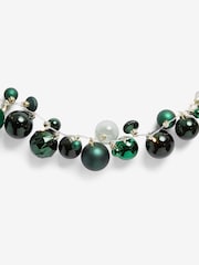 Green Lit Bauble Christmas Garland - Image 6 of 7