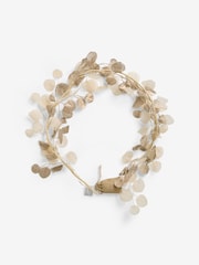 Champagne Gold Lit Leaf Christmas Garland - Image 2 of 4