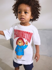 White Paddington Bear Short Sleeve T-Shirt (3mths-8yrs) - Image 1 of 1