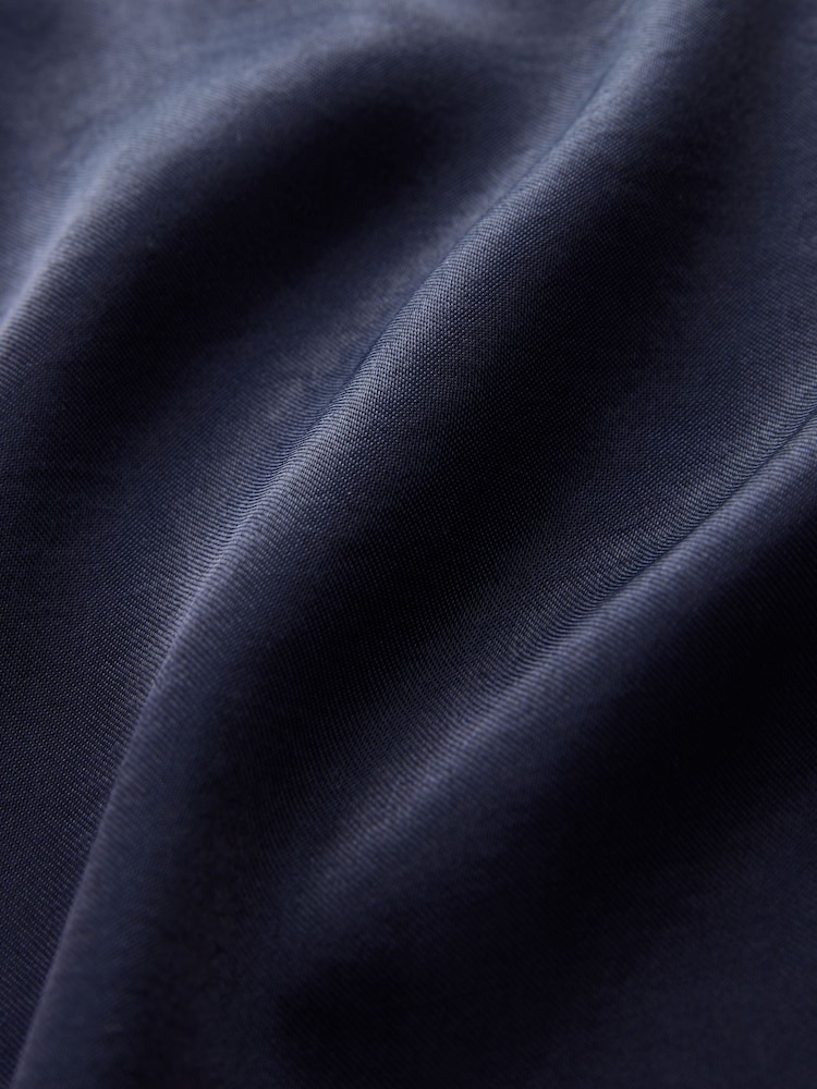 Navy/Burgundy Lace Trim Satin Cami Top - Image 8 of 8