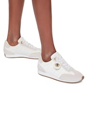 Kurt Geiger London White Chelsea Tag Runner Trainers - Image 1 of 5
