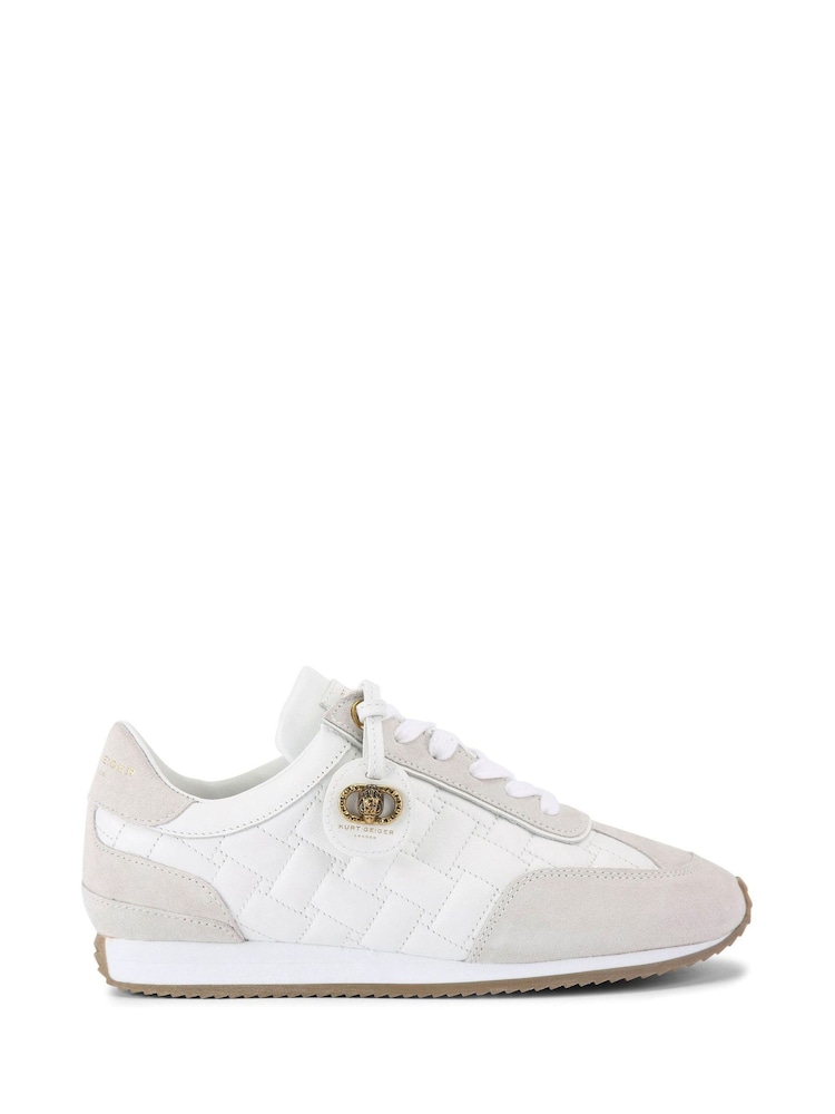 Kurt Geiger London White Chelsea Tag Runner Trainers - Image 2 of 5