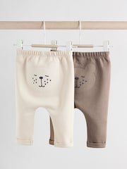 Neutral Bear Baby 100% Cotton Leggings 2 Pack (0mths-2yrs) - Image 9 of 12