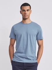 Aubin Askern Blue 100% Cotton T-Shirt - Image 1 of 1