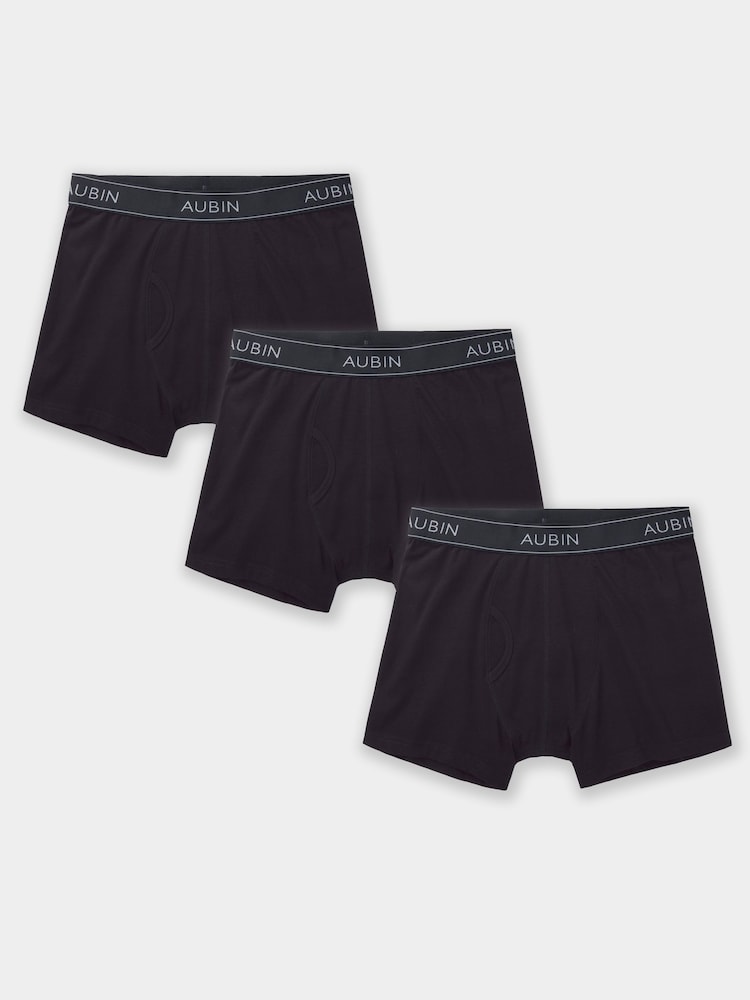 Aubin Willitoft Black Boxers Shorts 3 Pack - Image 1 of 1